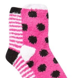 Free Press Patterned Micro Crew Fuzzy Socks 2 Pack